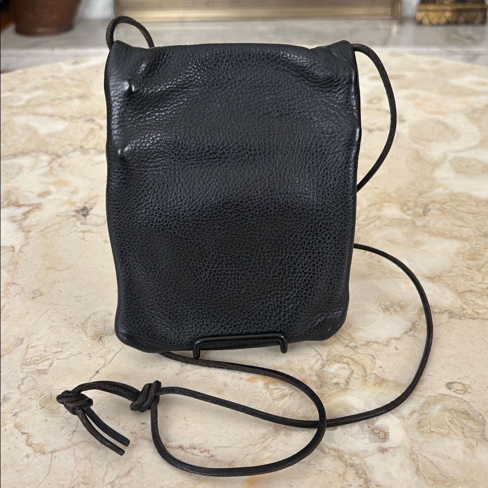 Vintage Roots Hanging Pouch Leather Crossbody Bag - Picture 4 of 13